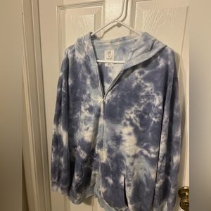 GAP tie-dyed zip up hoodie